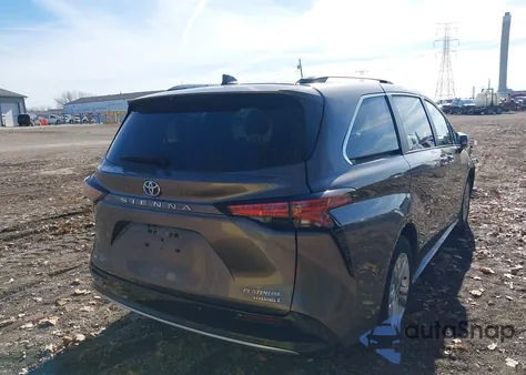 2023 Toyota Sienna Platinum from USA, damaged, VIN 5TDESKFC5PS104004